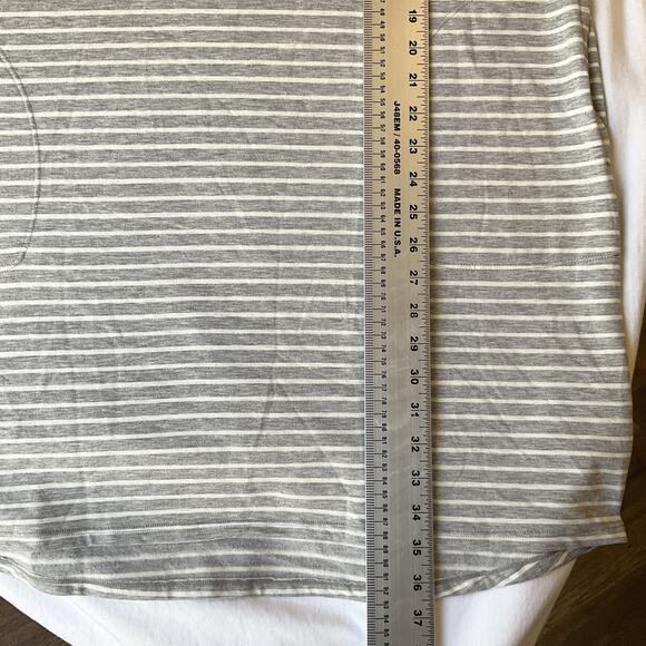 32 Degrees Cool Women Dress XL Grey Striped Tank Dress Sleeveless Knee Length - Picture 5 of 10